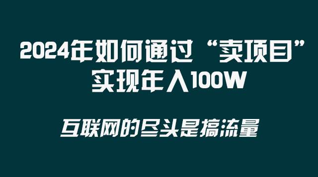 2024年怎么赚到一百万?布局“卖项目”赛道，逆风翻盘不是梦-阿志说钱