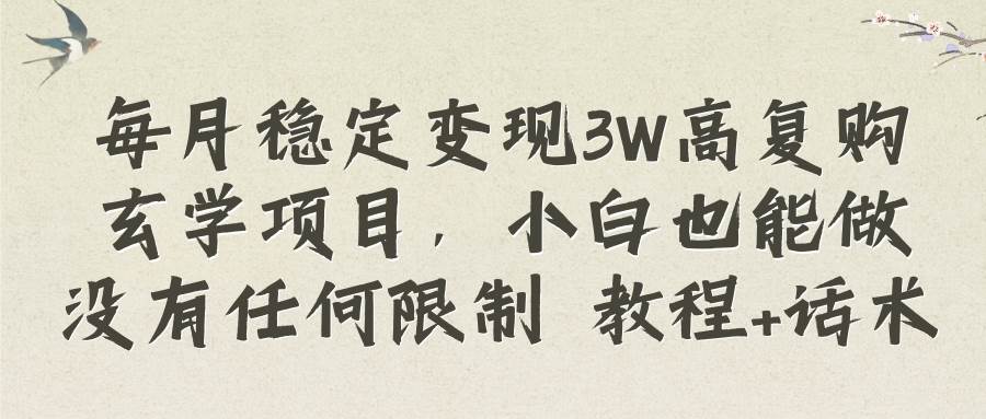 冷门玄学项目实操，每月轻松变现3W+，新手也能快速上手，保姆级教程讲解-阿志说钱