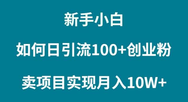 图片[1]-新手小白月入10W+秘诀：轻松卖项目，快速实现财富增长！-阿志说钱