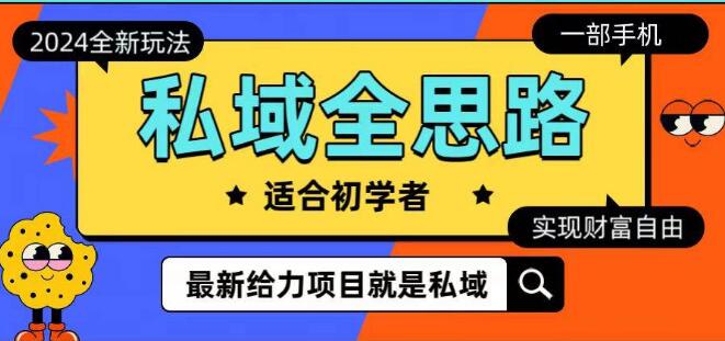 2024年全新私域运营策略：一部手机玩转私域，轻松迈向财富自由之路-阿志说钱