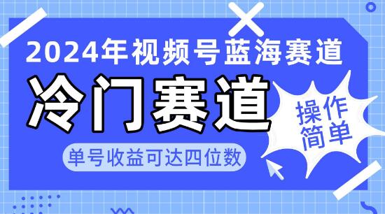 2024视频号热门蓝海赛道揭秘：简单操作，单号收益轻松破四位数！-阿志说钱