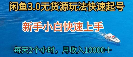 图片[1]-2024闲鱼全新玩法揭秘：小白快速上手，每日2小时轻松月赚过万-阿志说钱