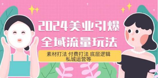 2024美业全域流量引爆秘诀：素材、付费打法及私城运营底层逻辑全解析-阿志说钱