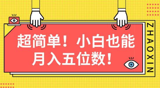 超简单图文项目，新手小白也能轻松月入五位数！-阿志说钱