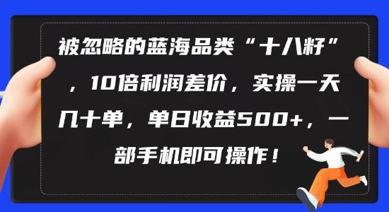 图片[1]-蓝海“十八籽”品类玩法，高利润差价达10倍，日收益超500+-阿志说钱