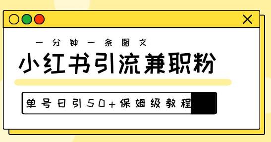 图片[1]-小红书高效引流秘籍：30秒速创图文，单号日获50+高质量兼职粉！-阿志说钱