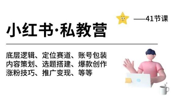 图片[1]-小红书私教营全攻略：揭秘底层逻辑，精准定位赛道，账号包装技巧，月变现10w+-阿志说钱