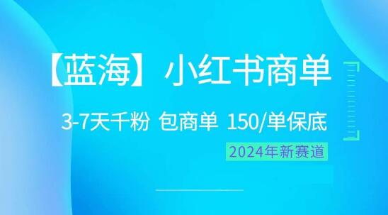 2024年小红书商单蓝海项目：简易操作，快速积累千粉，强势掘金！-阿志说钱