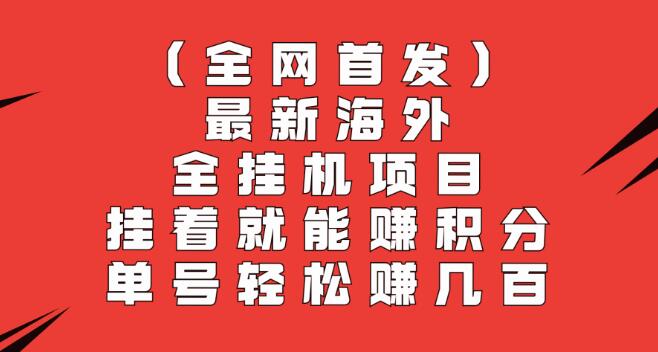 图片[1]-【全网首发】最新海外全自动挂机项目：轻松挂机赚积分，单号收益数百-阿志说钱