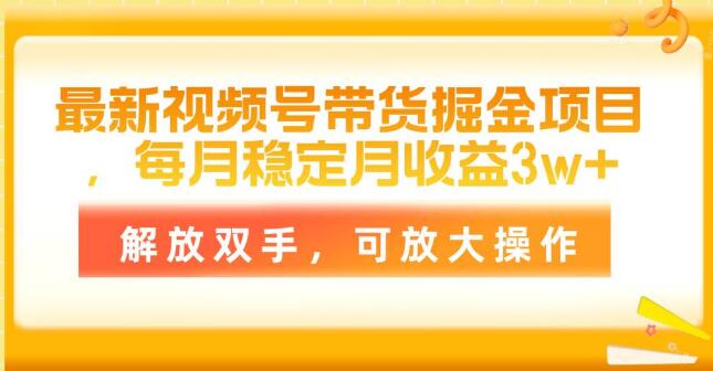 图片[1]-视频号带货新机遇，轻松月入3W+，智能操作，收益稳定，可规模化发展-阿志说钱