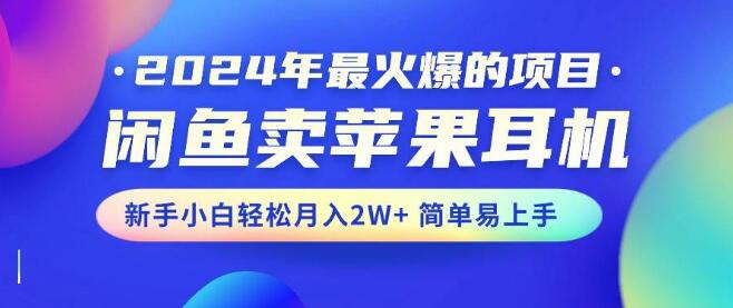 图片[1]-闲鱼上卖苹果耳机，新手也能月入2W+，操作简单易上手！-阿志说钱