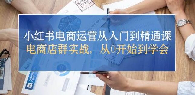 图片[1]-小红书电商运营实战课，从0到精通，店群运营全攻略-阿志说钱