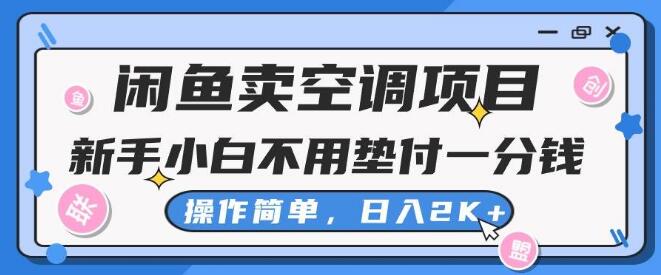 图片[1]-闲鱼空调销售项目，新手0投入，操作简易，日入2K+-阿志说钱