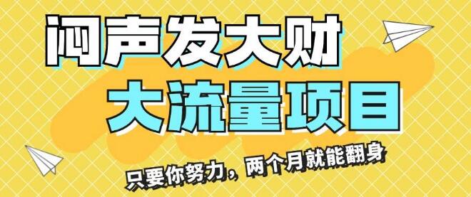 图片[1]-揭秘闷声发大财秘诀，高流量项目实战，月收益轻松破3万，两月逆袭计划！-阿志说钱