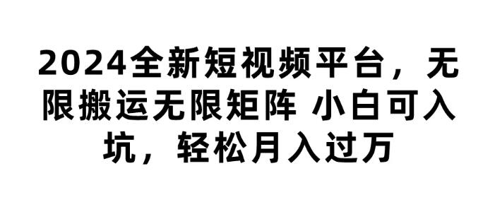 图片[1]-全新短视频平台揭秘，无限搬运矩阵策略，小白友好入门，轻松实现月入过万！-阿志说钱