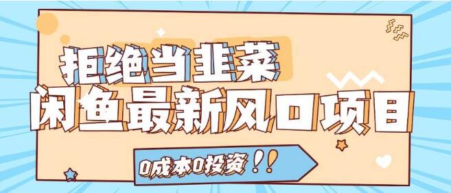 图片[1]-【揭秘】闲鱼2024最新风口项目，0成本0投资，日入千元秘籍，拒绝被割韭菜！-阿志说钱