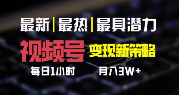 图片[1]-视频号变现秘籍，每日一小时高效运营，轻松实现月入三万+-阿志说钱