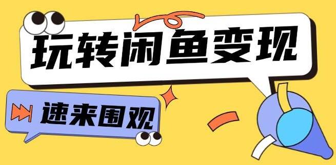 图片[1]-闲鱼变现从0到1全攻略，揭秘核心选品思维，轻松提升产品曝光与转化率-阿志说钱