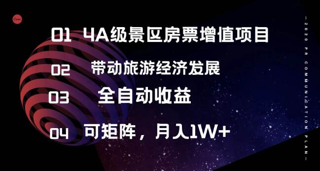 图片[1]-4A级景区房票增值项目，引领旅游经济新增长，全自动盈利模式，可矩阵操作，稳定月入1w+！-阿志说钱