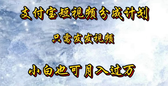 图片[1]-2024年支付宝短视频新风口，揭秘高效玩法，零基础小白也能月入过万！-阿志说钱