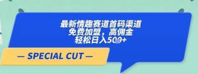 图片[1]-成人健康赛道新机遇，合规加盟渠道+高利润商品运营指南，新人月入过万实战技巧-阿志说钱