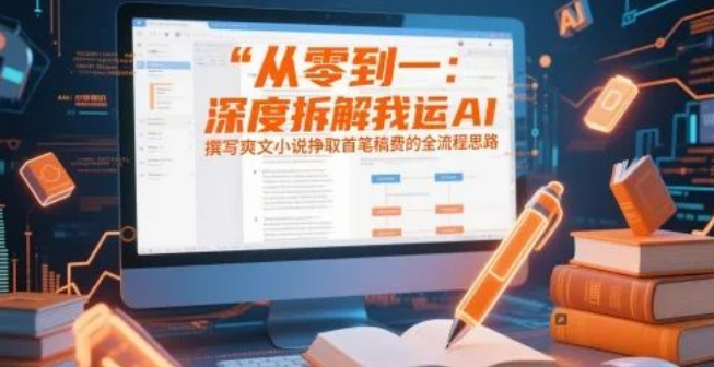 图片[1]-从零到一全流程拆解，运用AI撰写爽文小说挣首笔稿费思路大公开，实用技巧速来学-阿志说钱