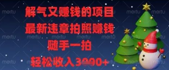 图片[1]-揭秘解气挣钱新途径：最新违章拍照项目，随手一拍，收入轻松翻几番-阿志说钱