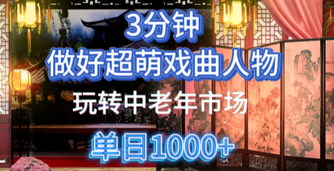 图片[1]-独家Ai制作Q版戏剧人物攻略，吃透中老年经济密码，5分钟出作品，多渠道变现秘籍-阿志说钱