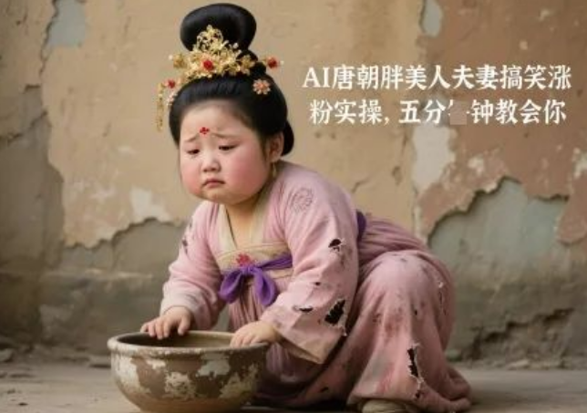 图片[1]-AI唐朝胖美人夫妻搞笑涨粉实操秘籍，五分钟速成，轻松收获粉丝流量-阿志说钱