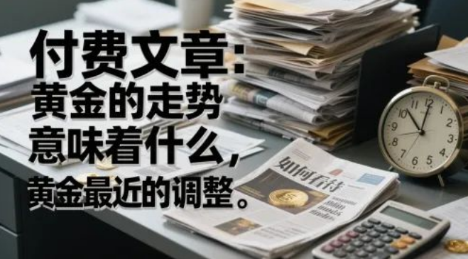 图片[1]-付费文章：黄金的走势意味着什么，如何看待黄金最近的调整-阿志说钱